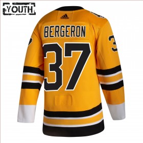 Boston Bruins Patrice Bergeron 37 2020-2021 Reverse Retro Trikot Authentic - Kinder